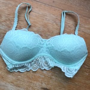 VS Pink- SzM Push Up Lace Bralette- Like New